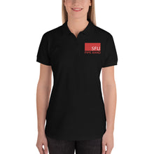 Load image into Gallery viewer, SFU Pipe Band Embroidered Women&#39;s Polo Shirt