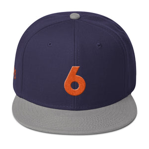 "6" Embroidered Snapback Hat