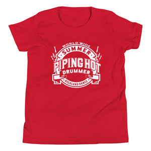 Piping Hot Summer Drummer Kids Short Sleeve T-shirt